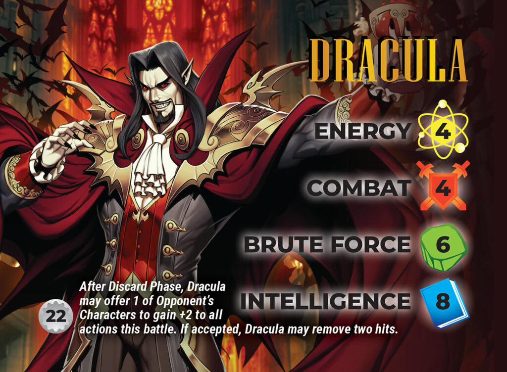 OverPower World Legends Dracula Character Card